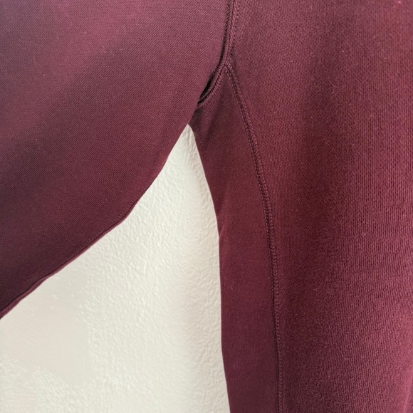 Vintage Ralph Lauren Polo Quarter Zip Mens Large Fleece Burgundy Navy Green Pony - Picture 6 of 9